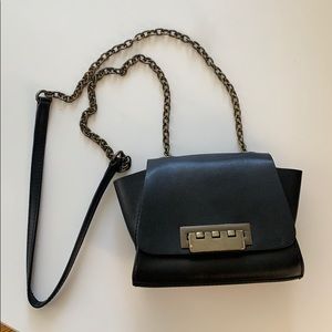 Zac Posen Eartha Mini Chain Leather Crossbody Bag